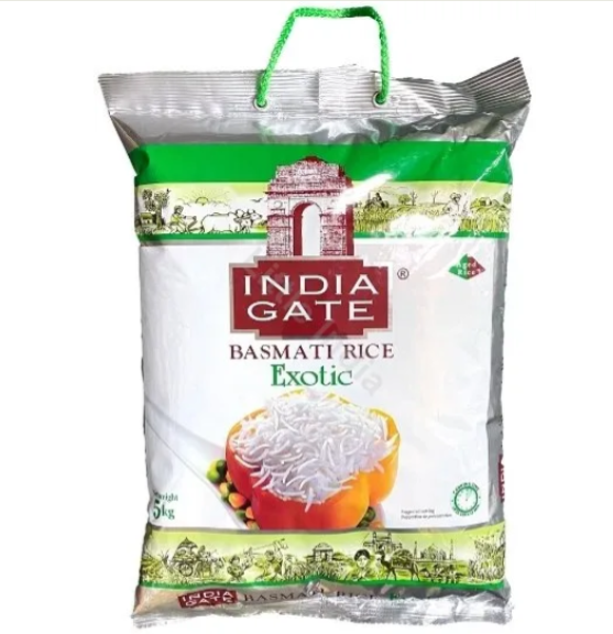 India gate extra long basmati rice - exotic (5kg)