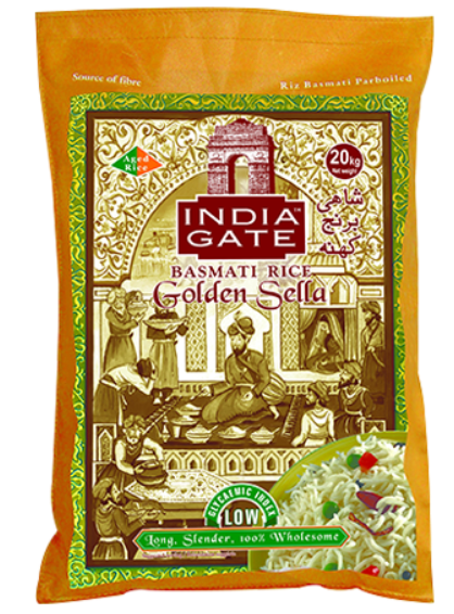 India Gate Basmati Rice Golden Sella (20kg)